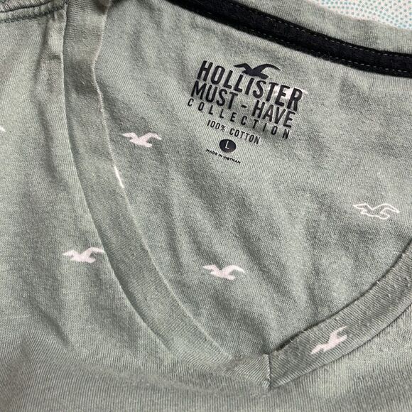 Men’s Large Hollister Must Have T Shirt in Sea Foam Blue - Picture 3 of 4